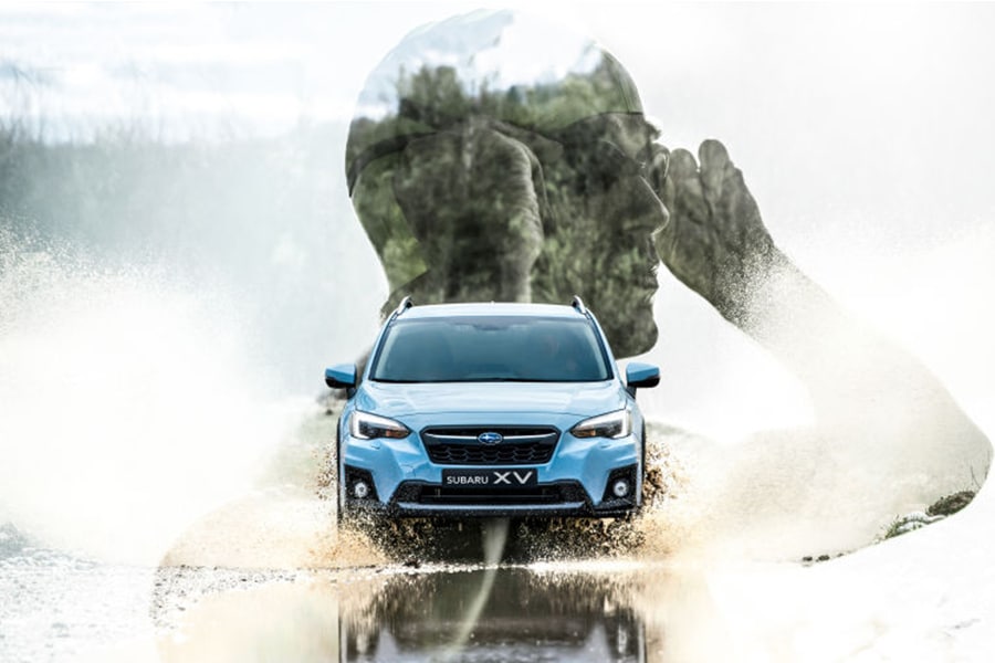 Nye Subaru XV svømmer